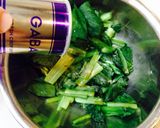 小松菜と鶏皮の辛子醤油和え作り方7写真