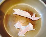 小松菜と鶏皮の辛子醤油和え作り方3写真