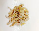 小松菜と鶏皮の辛子醤油和え作り方5写真