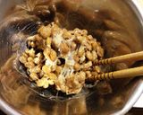 お酒のお供にも、トマトおろし納豆作り方1写真