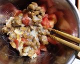 お酒のお供にも、トマトおろし納豆作り方3写真