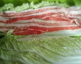 白菜＆豚のミルフィーユ鍋(ひき肉でも)作り方2写真