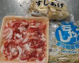 もやしと豚のきんちゃく煮作り方1写真