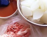 大根と豚バラ＊ピリ辛炒め＊ 味噌味作り方1写真