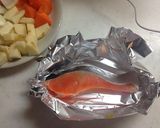 鮭と野菜のホイル焼き作り方3写真