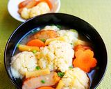 ✿風味豊か～カリフラワー金平入味噌汁✿作り方10写真