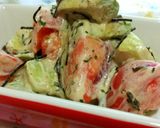 塩昆布DEアボカドトマト作り方3写真