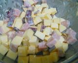 サツマイモとベビーハムのサイコロ天ぷら作り方3写真