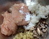 簡単生姜たっぷりご飯入り鶏だんご。作り方1写真