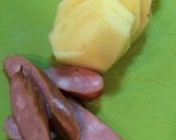 ★簡単★じゃがいもとウインナーマヨ炒め作り方1写真