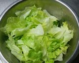 レタスとかいわれ大根のサラダ作り方1写真