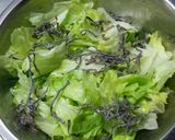 レタスとかいわれ大根のサラダ作り方2写真