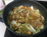 鶏肉のみぞれ煮パスタ☆生姜風味作り方7写真
