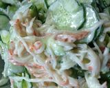 簡単!お弁当に(^^)カニカマサラダ作り方5写真