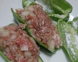 ワインに合う♪ピーマンのこってり肉詰め作り方3写真