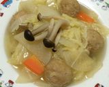 簡単早い!肉団子と野菜たっぷり暖かスープ作り方5写真