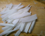 絶品！ 柚子入り団子 白菜 大根の 煮物作り方1写真