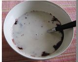 超簡単！黒もち米のデザート作り方4写真
