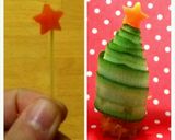 きゅうりクリスマスツリー作り方8写真