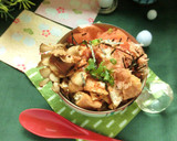 おろしたっぷり　揚げ＊舞茸＊トマトの丼作り方13写真