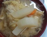 野菜いろいろと鮭みそ汁作り方4写真