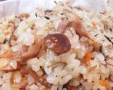 わが家の味〜キノコのおこわ作り方7写真
