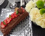 目から鱗*ロールケーキ 型紙の敷き方 作り方10写真