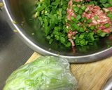 野菜がたーっぷり羽根つき餃子♡作り方1写真
