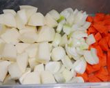 スイッチポンで出来上がり塩麹肉じゃが作り方1写真