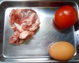豚肉とトマトの中華風炒め作り方1写真