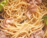 ブロッコリーと豚肉の柚子ポンパスタ作り方4写真