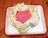 簡単♡丸ごとキャベツの肉詰めケーキ風♪作り方3写真