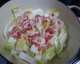 白菜と豚肉のしょうが蒸し焼き作り方2写真