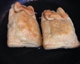 油揚げの納豆キャベツ挟み焼き作り方4写真