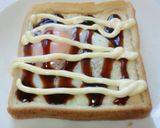 黄身がとろ～り！たません風トースト作り方4写真