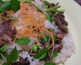 甘辛牛肉とクレソンのちらし寿司作り方6写真