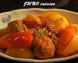 ☆チーズ入りミートボールのトマト煮込み☆作り方12写真