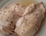 ＊あっさり一品＊三つ葉と胸肉和え作り方1写真