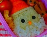 クリスマスに サンタ&トナカイのお弁当作り方1写真