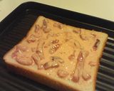 簡単◎美味しい◎塩辛チーズトースト作り方2写真