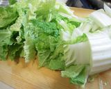 我が家のお味噌汁＊白菜とさつまいも＊作り方1写真