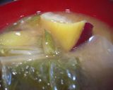 我が家のお味噌汁＊白菜とさつまいも＊作り方5写真