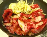 お肉やわらか♪牛皿（牛丼）作り方1写真