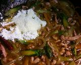牛乳で簡単。イカの塩辛のクリームパスタ作り方7写真