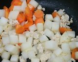大根と鶏肉の甘酢あん炒め作り方3写真