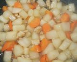 大根と鶏肉の甘酢あん炒め作り方5写真