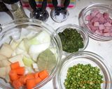 豆とハムのスープ作り方1写真