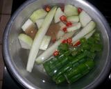 魚とモーういのピリ辛味噌汁!作り方1写真