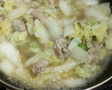 るる155 簡単白菜と豚肉のストロガノフ作り方5写真