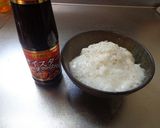 最速のとろろご飯にソース（オイスター）作り方4写真